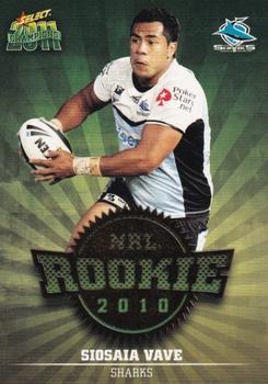 2011 NRL Champions - Rookie 2010 #R17 Siosaia Vave Front